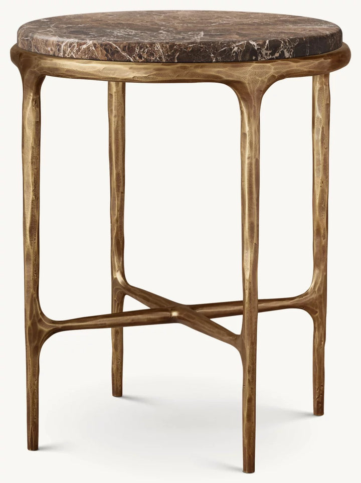 Thomson Marble Round Bedside Table