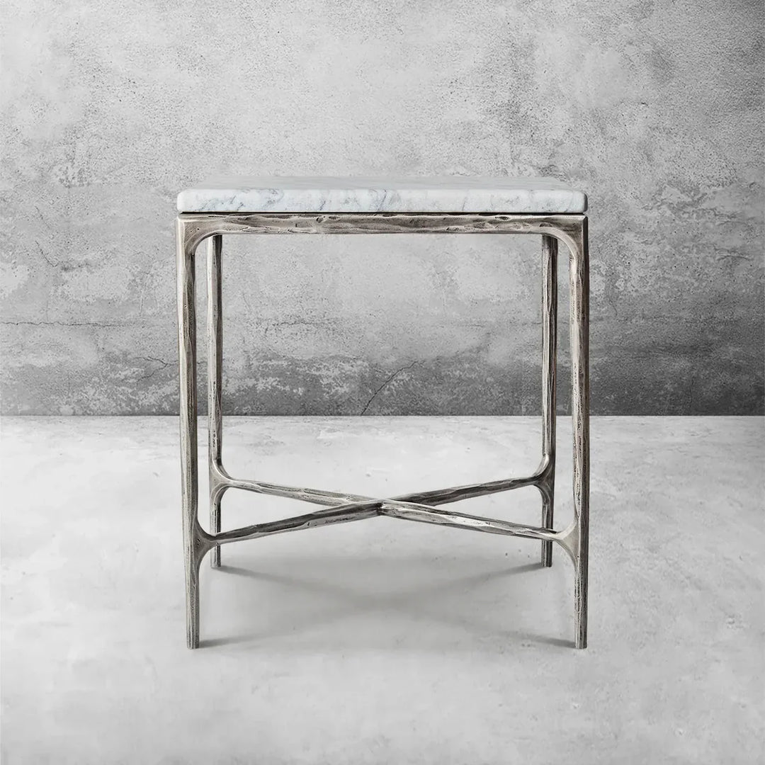 Thomson Marble Square Side Table 18" 22"