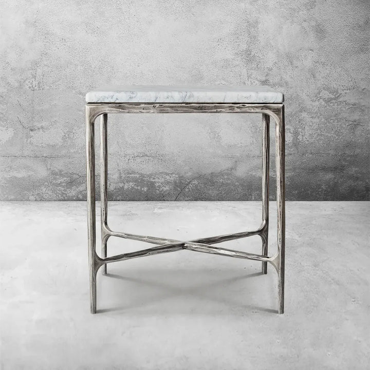 Thomson Marble Square Side Table 18" 22"