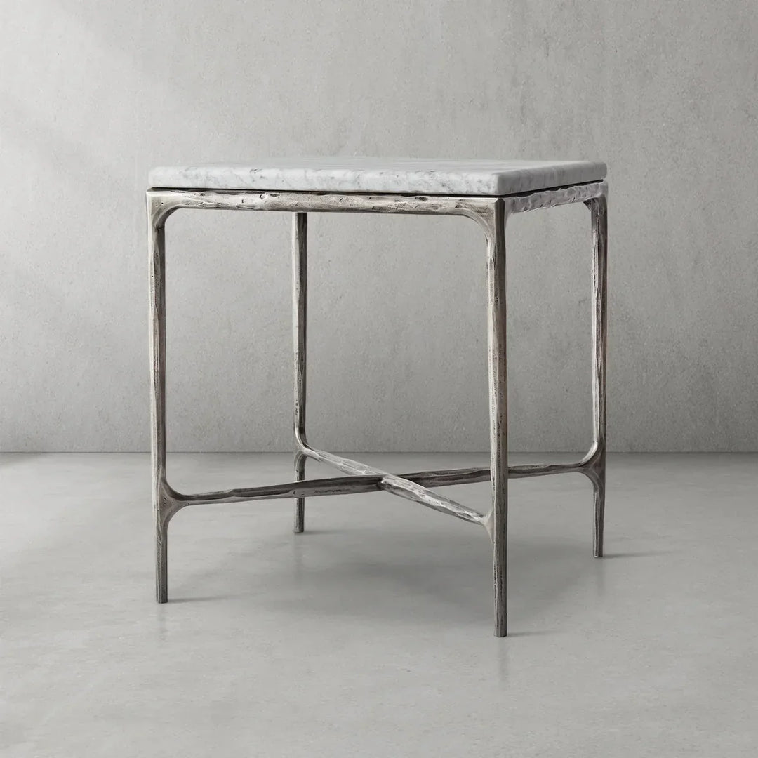 Thomson Marble Square Side Table 18" 22"