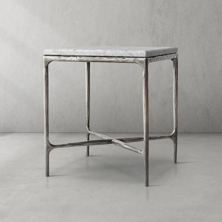 Thomson Marble Square Side Table 18" 22"