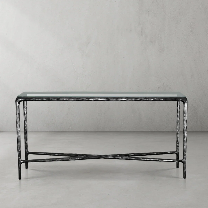 Thomson Rectangle Glass Console Table 60" 72"