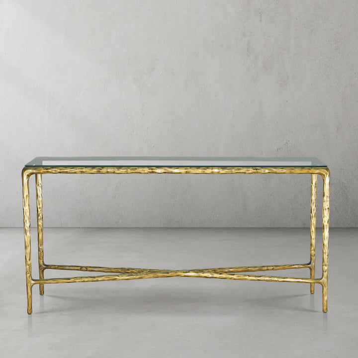 Thomson Rectangle Glass Console Table 60" 72"