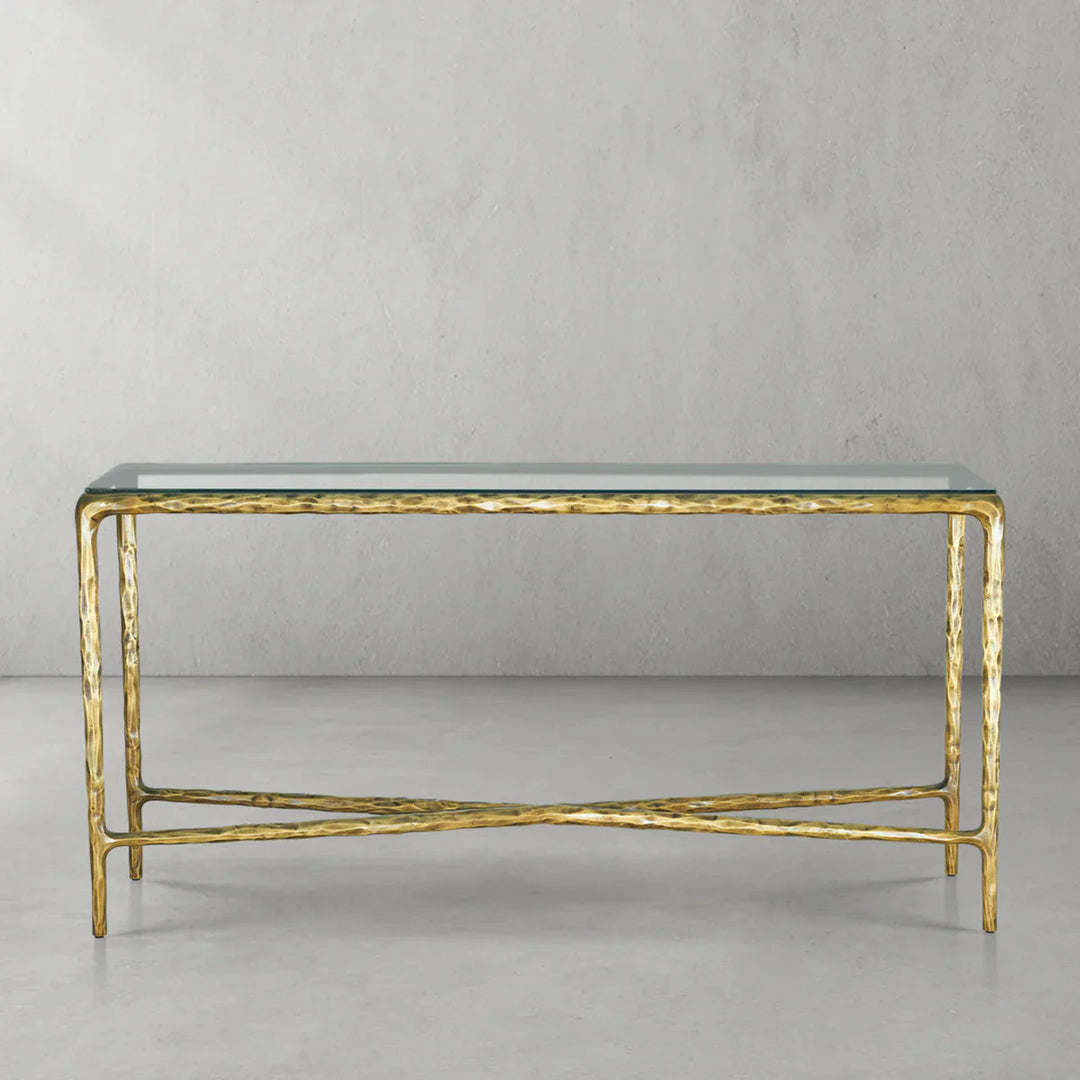 Thomson Rectangle Glass Console Table 60" 72"