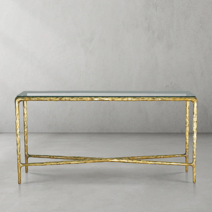 Thomson Rectangle Glass Console Table 60" 72"