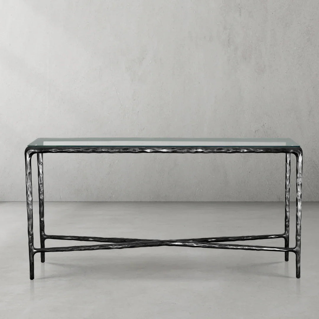 Thomson Rectangle Glass Console Table 60" 72"