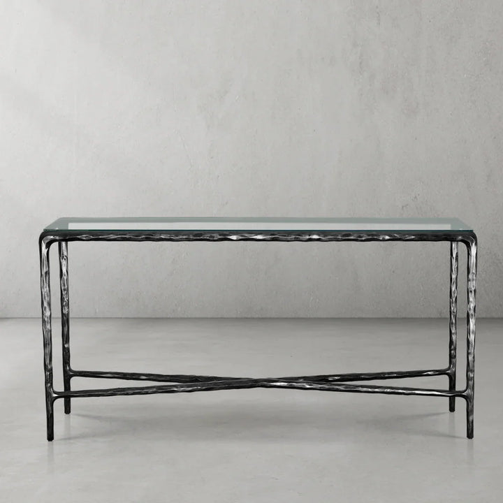 Thomson Rectangle Glass Console Table 60" 72"