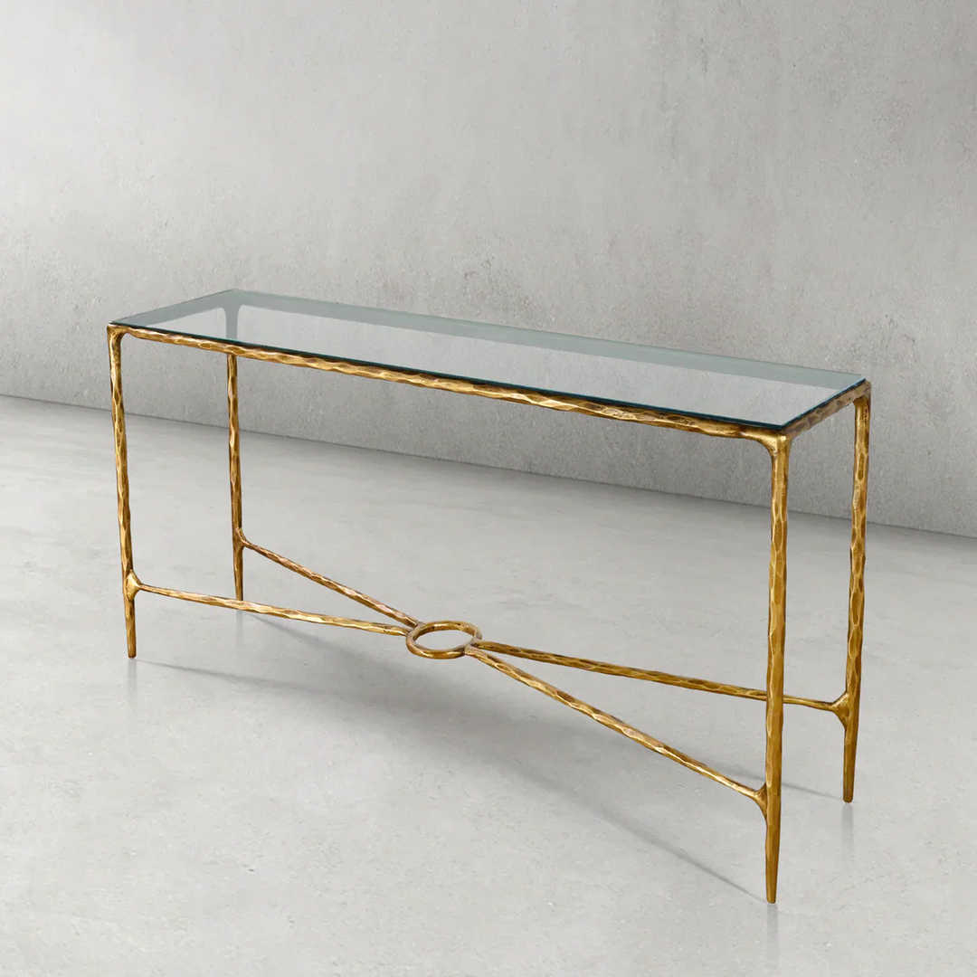 Thomson Rectangle Glass Console Table 60" 72"