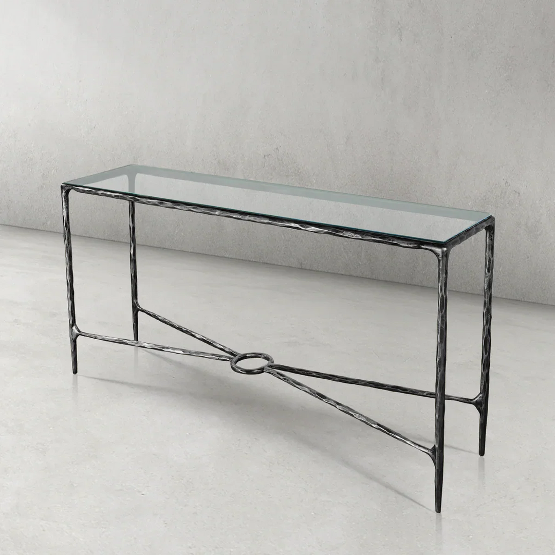 Thomson Rectangle Glass Console Table 60" 72"