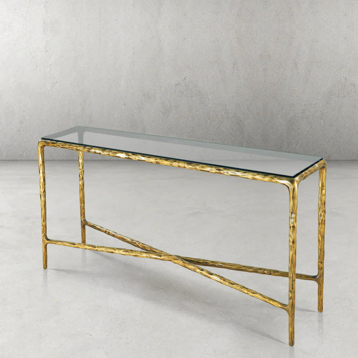 Thomson Rectangle Glass Console Table 60" 72"
