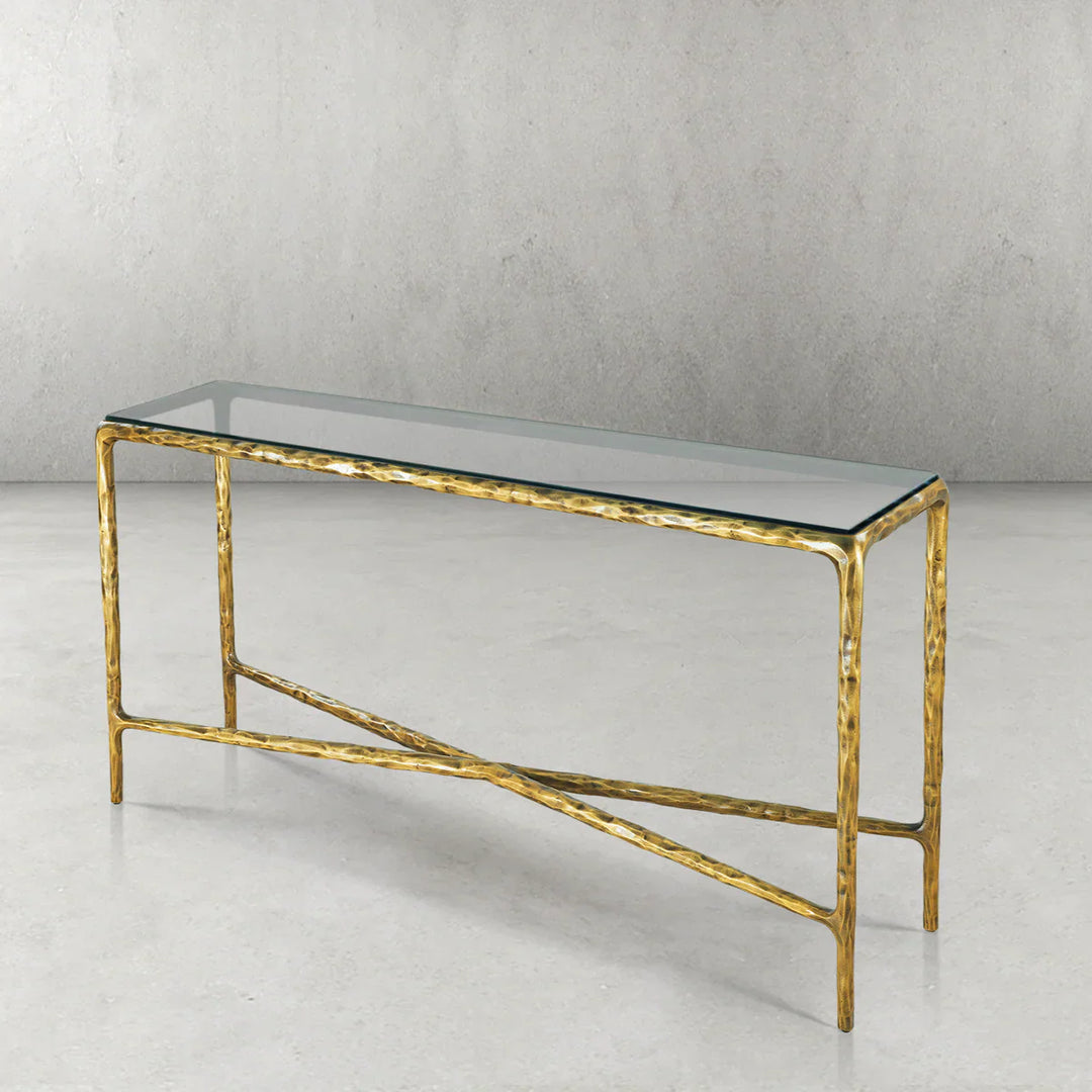 Thomson Rectangle Glass Console Table 60" 72"