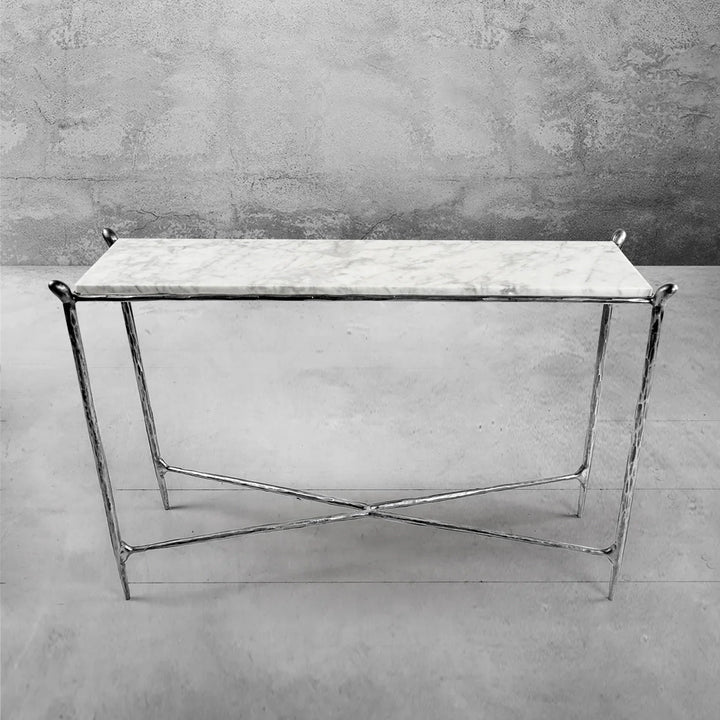 Thomson Rectangle Horn Marble Console Table
