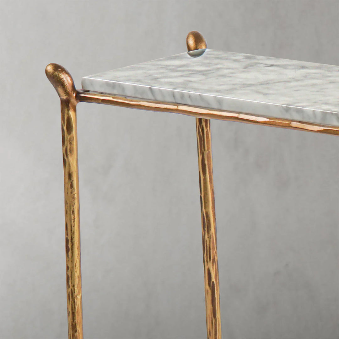 Thomson Rectangle Horn Marble Console Table