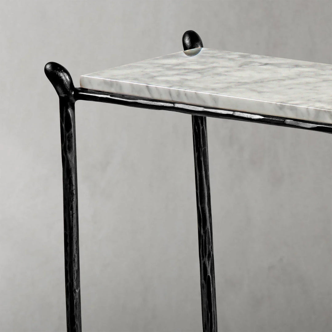 Thomson Rectangle Horn Marble Console Table