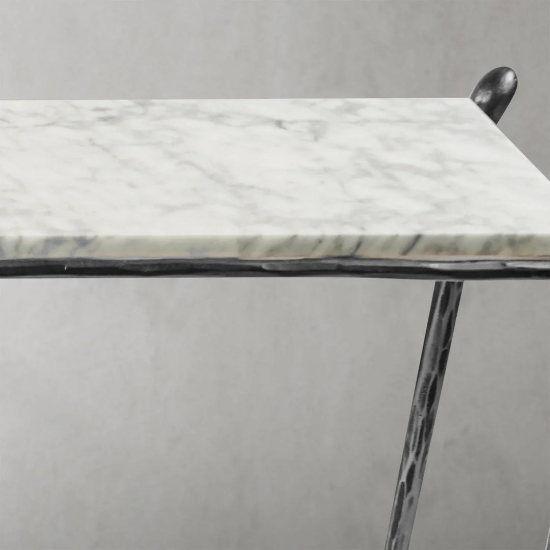 Thomson Rectangle Horn Marble Console Table