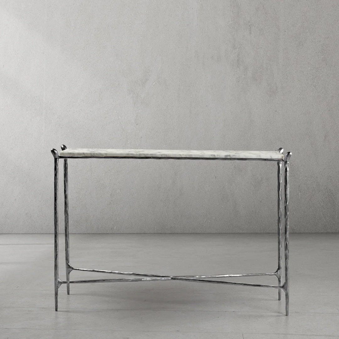 Thomson Rectangle Horn Marble Console Table