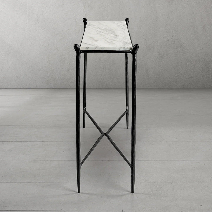 Thomson Rectangle Horn Marble Console Table