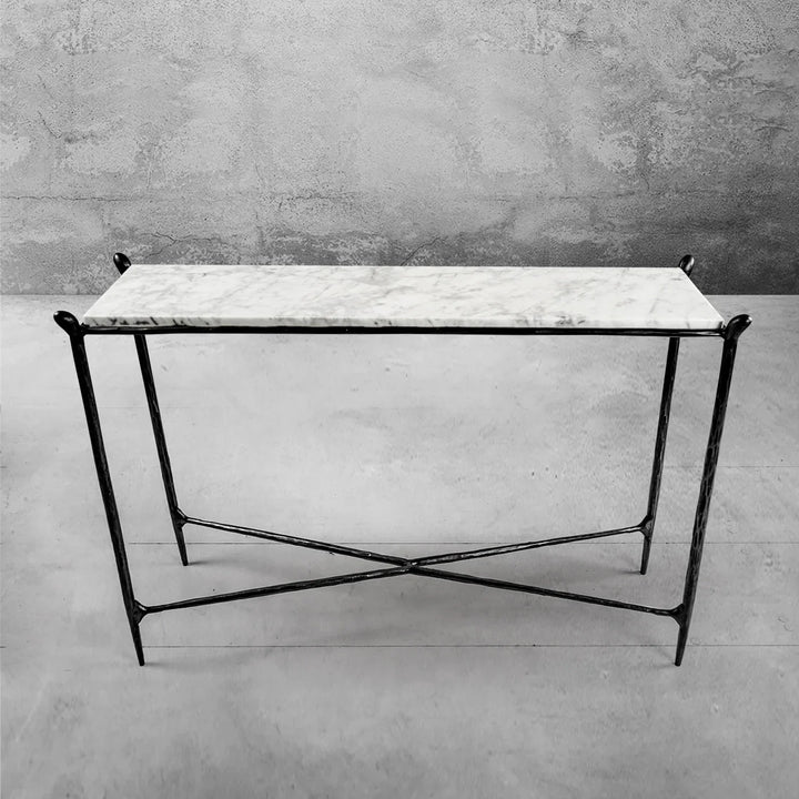 Thomson Rectangle Horn Marble Console Table