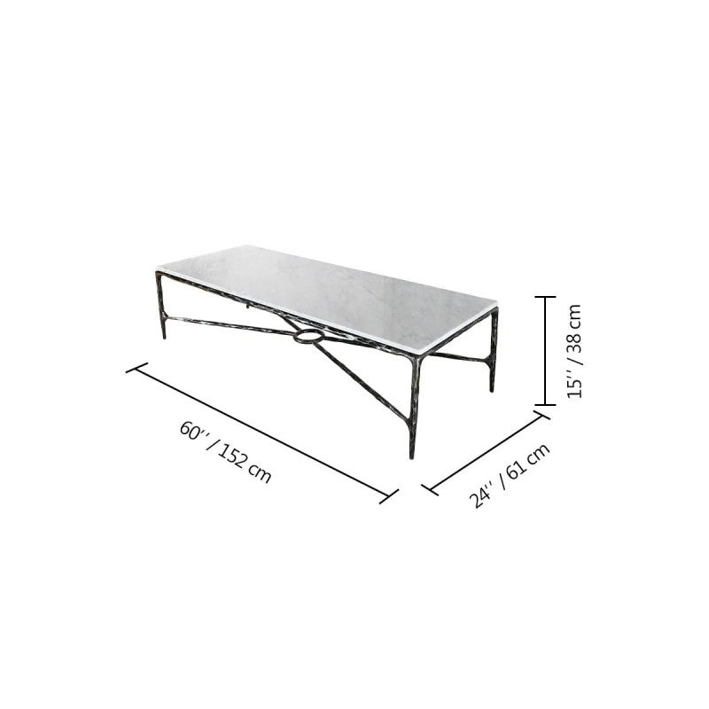 Thomson Rectangle Marble Coffee Table