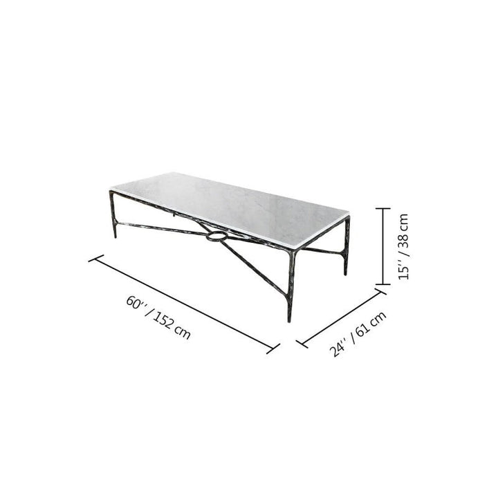 Thomson Rectangle Marble Coffee Table