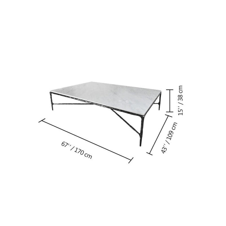 Thomson Rectangle Marble Coffee Table