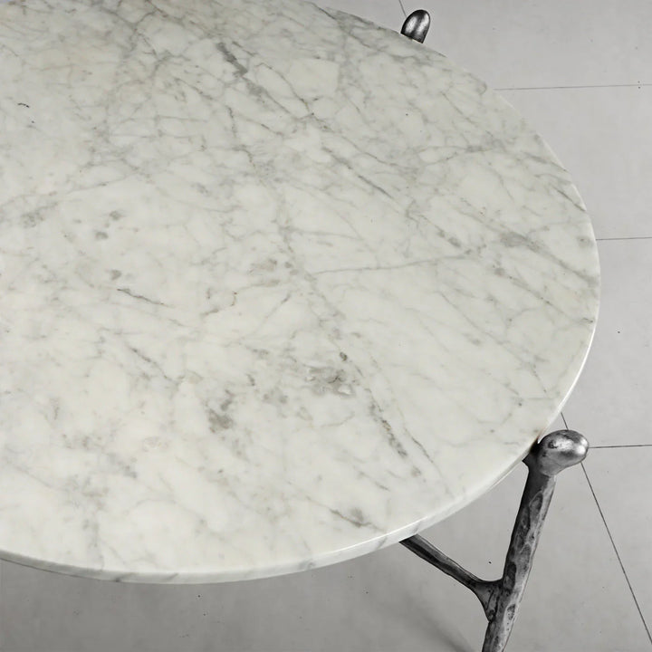 Thomson Round Horn Marble Coffee Table & Side Table