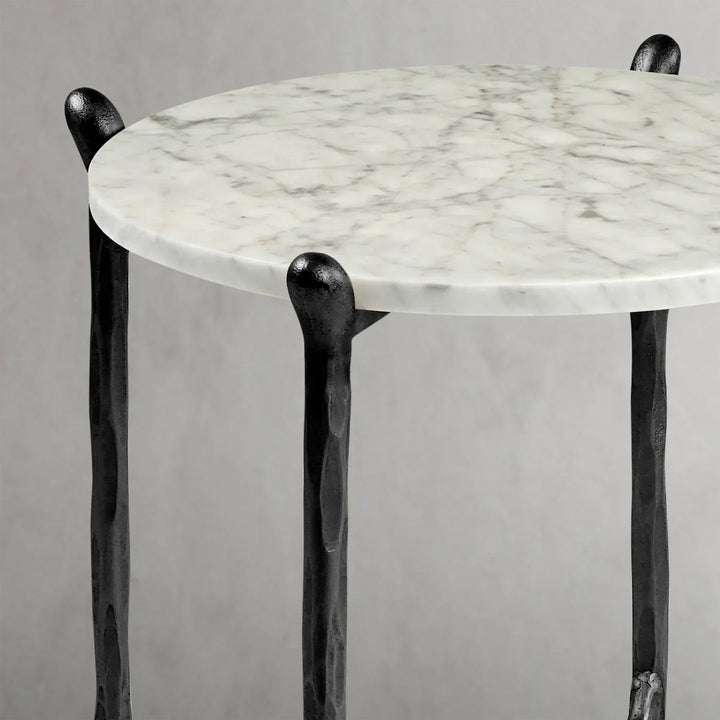 Thomson Round Horn Marble Coffee Table & Side Table