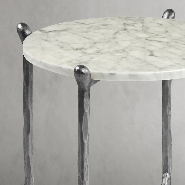 Thomson Round Horn Marble Coffee Table & Side Table