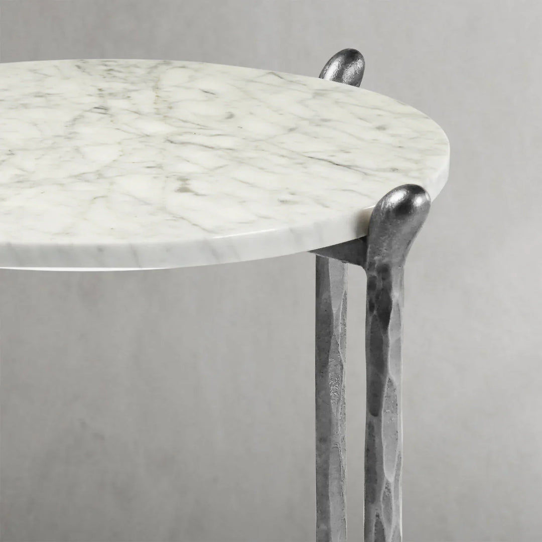 Thomson Round Horn Marble Coffee Table & Side Table