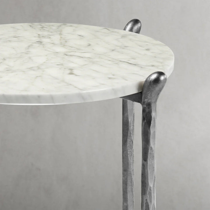 Thomson Round Horn Marble Coffee Table & Side Table