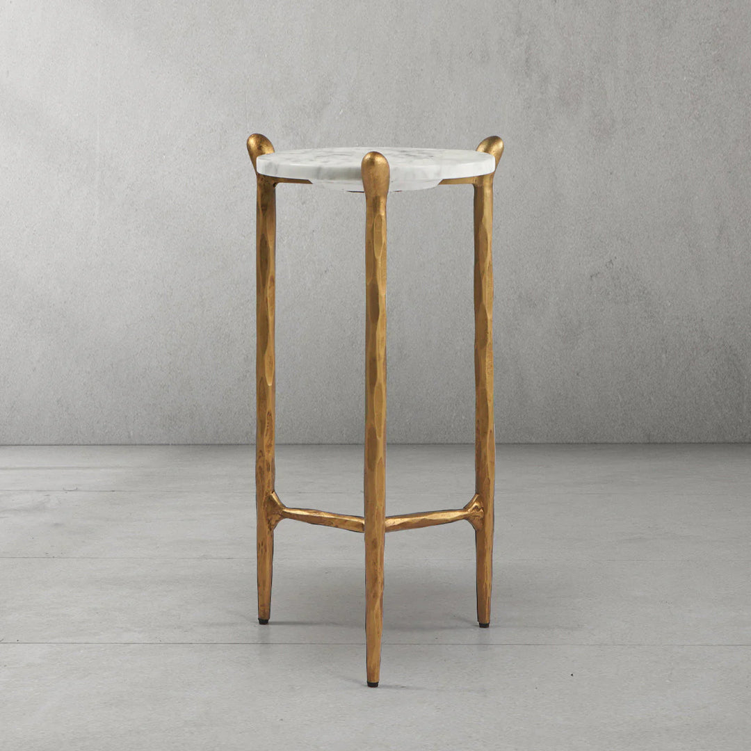 Thomson Round Horn Marble Coffee Table & Side Table