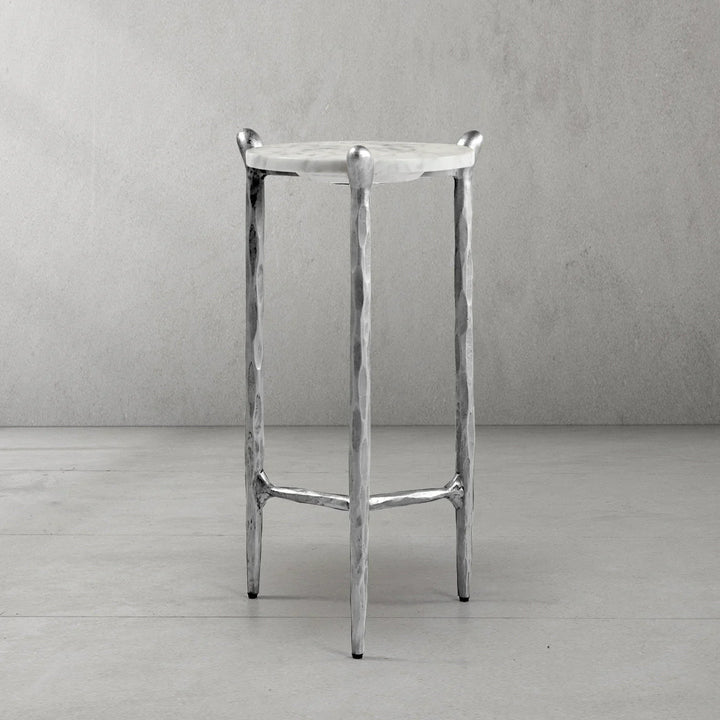 Thomson Round Horn Marble Coffee Table & Side Table