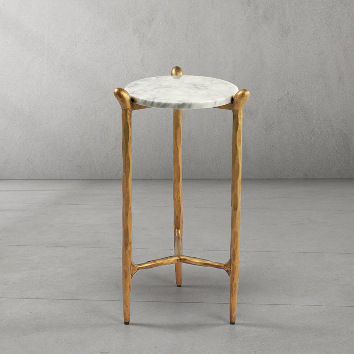 Thomson Round Horn Marble Coffee Table & Side Table