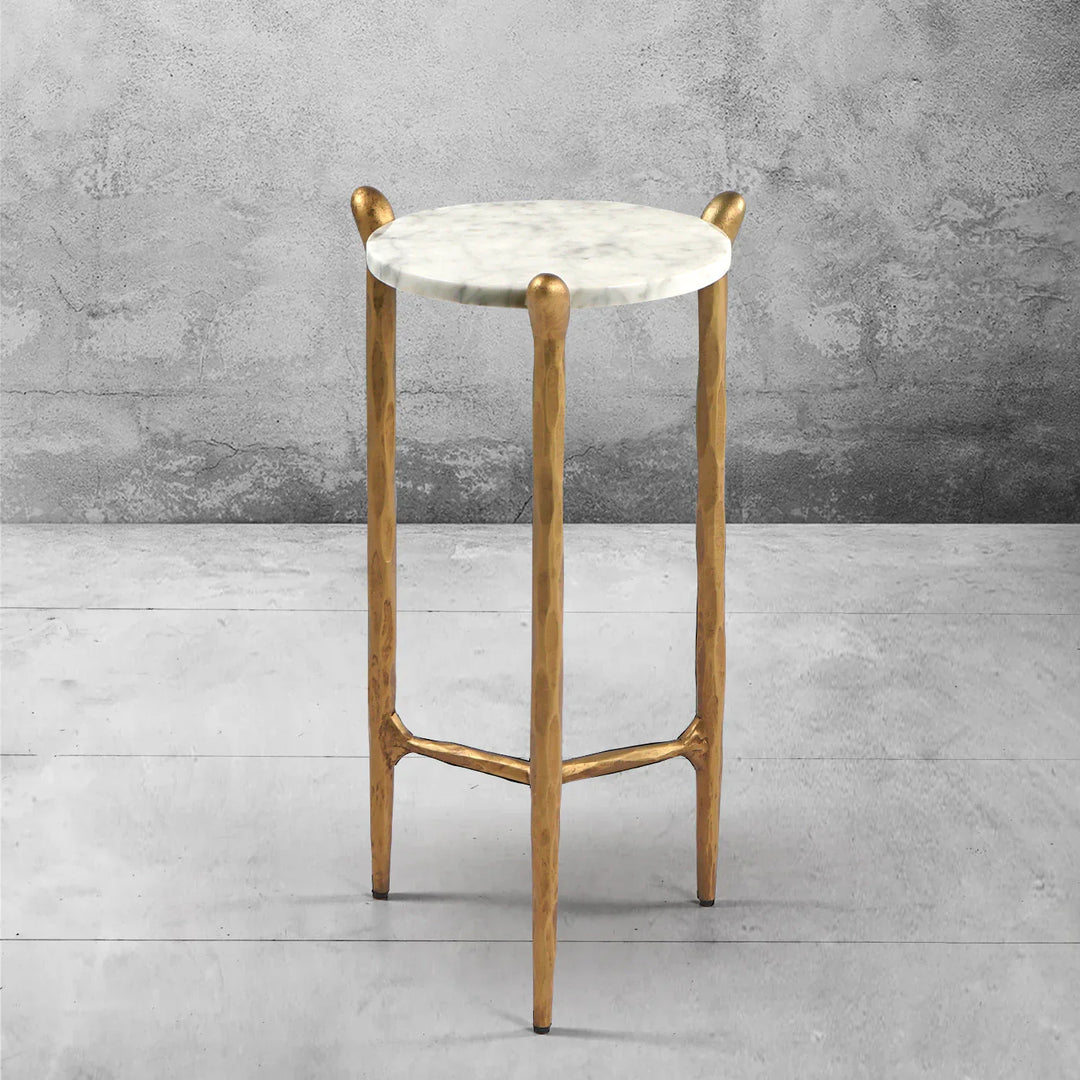 Thomson Round Horn Marble Coffee Table & Side Table