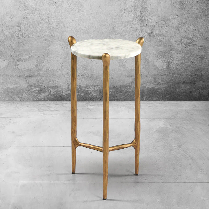 Thomson Round Horn Marble Coffee Table & Side Table