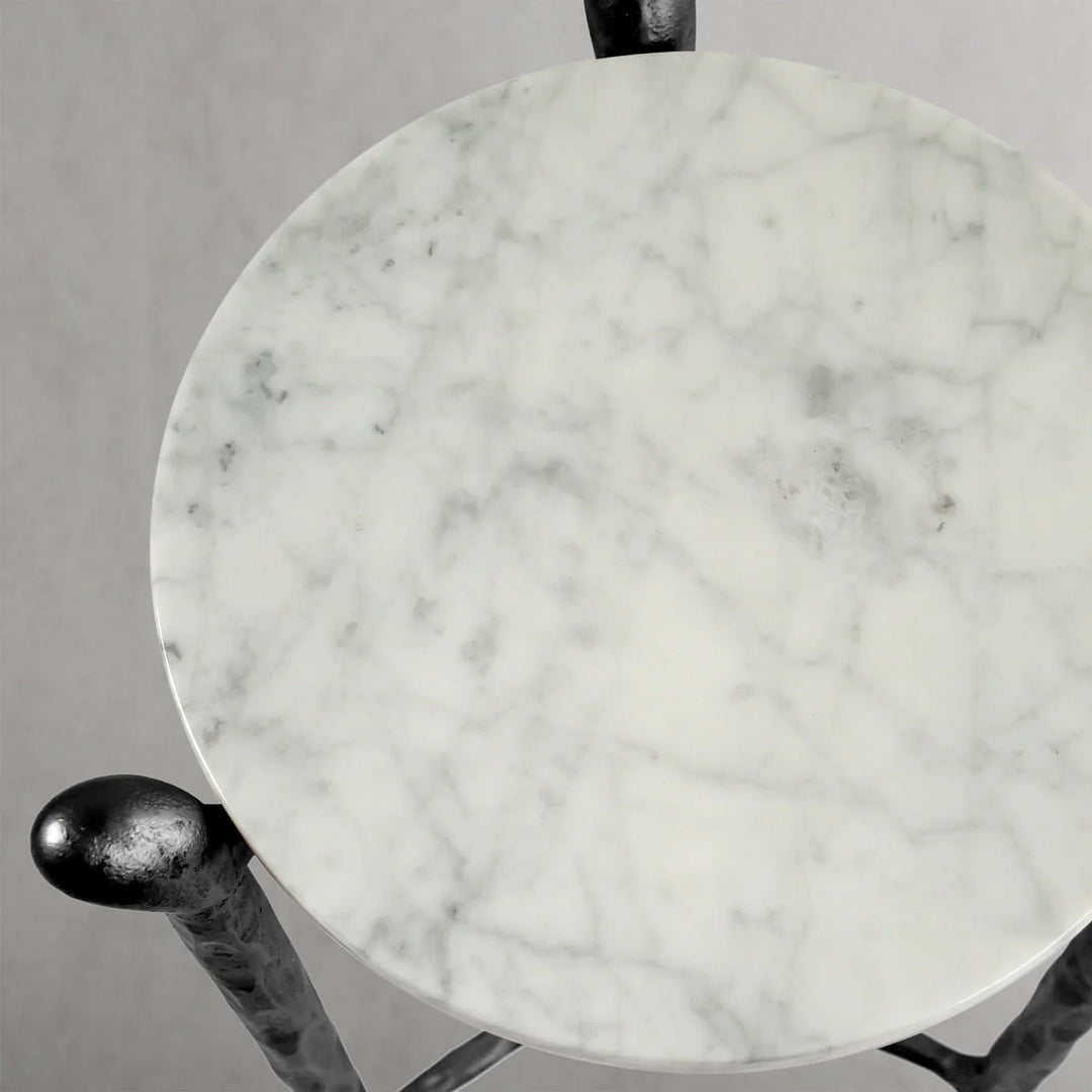 Thomson Round Horn Marble Coffee Table & Side Table
