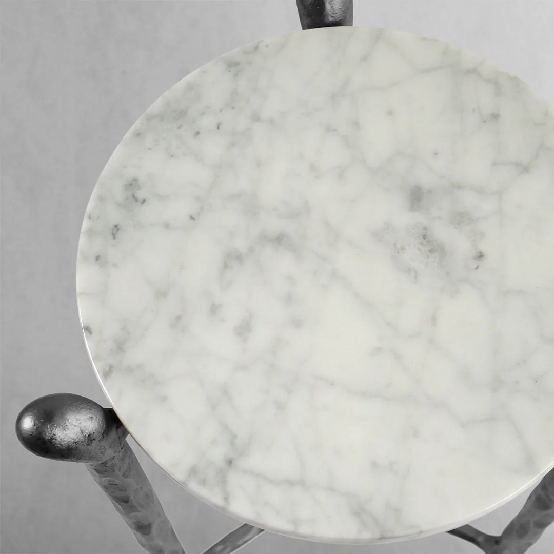 Thomson Round Horn Marble Coffee Table & Side Table