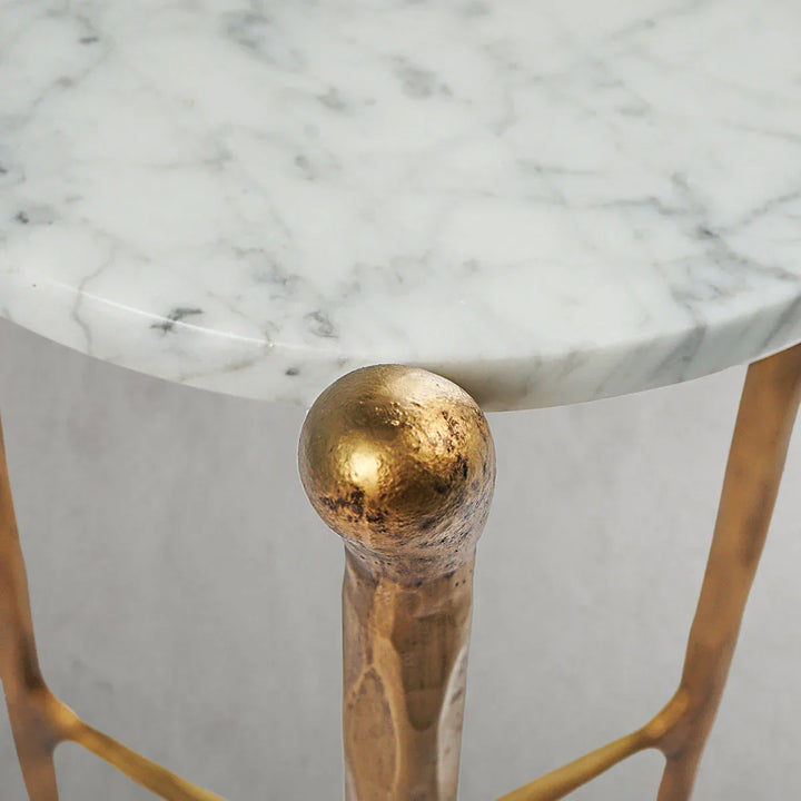 Thomson Round Horn Marble Coffee Table & Side Table