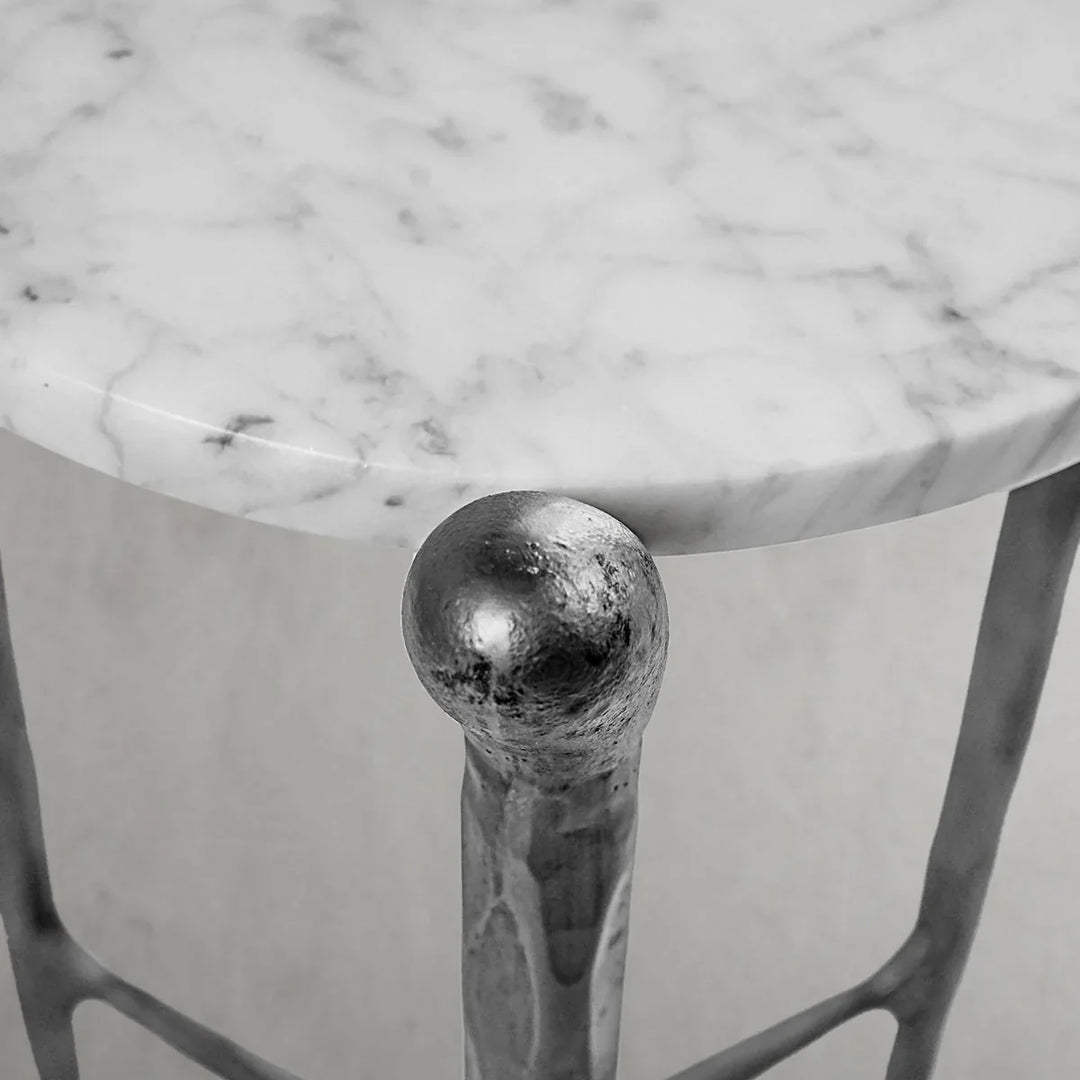 Thomson Round Horn Marble Coffee Table & Side Table