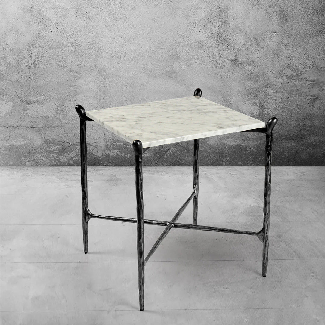 Thomson Square Marble Side Table