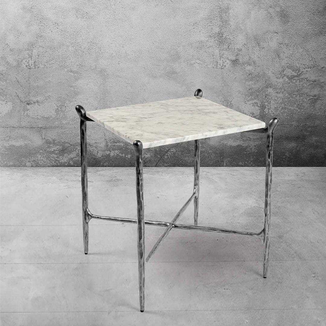 Thomson Square Marble Side Table