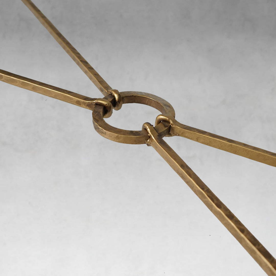 Thomson Metal Frame Elm Wood Console Table