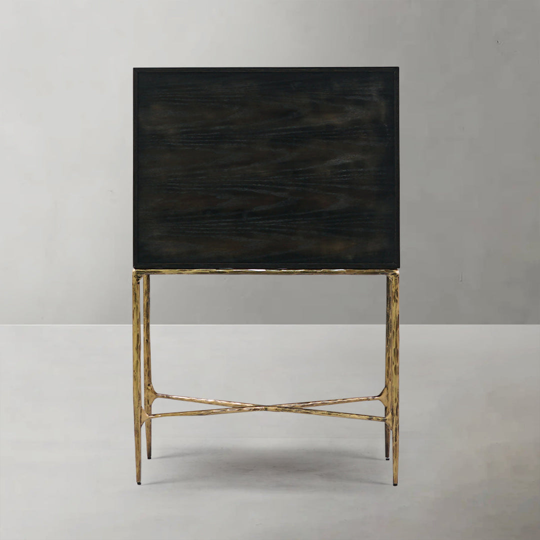 Thomson Metal Frame Rattan Side Cabinet