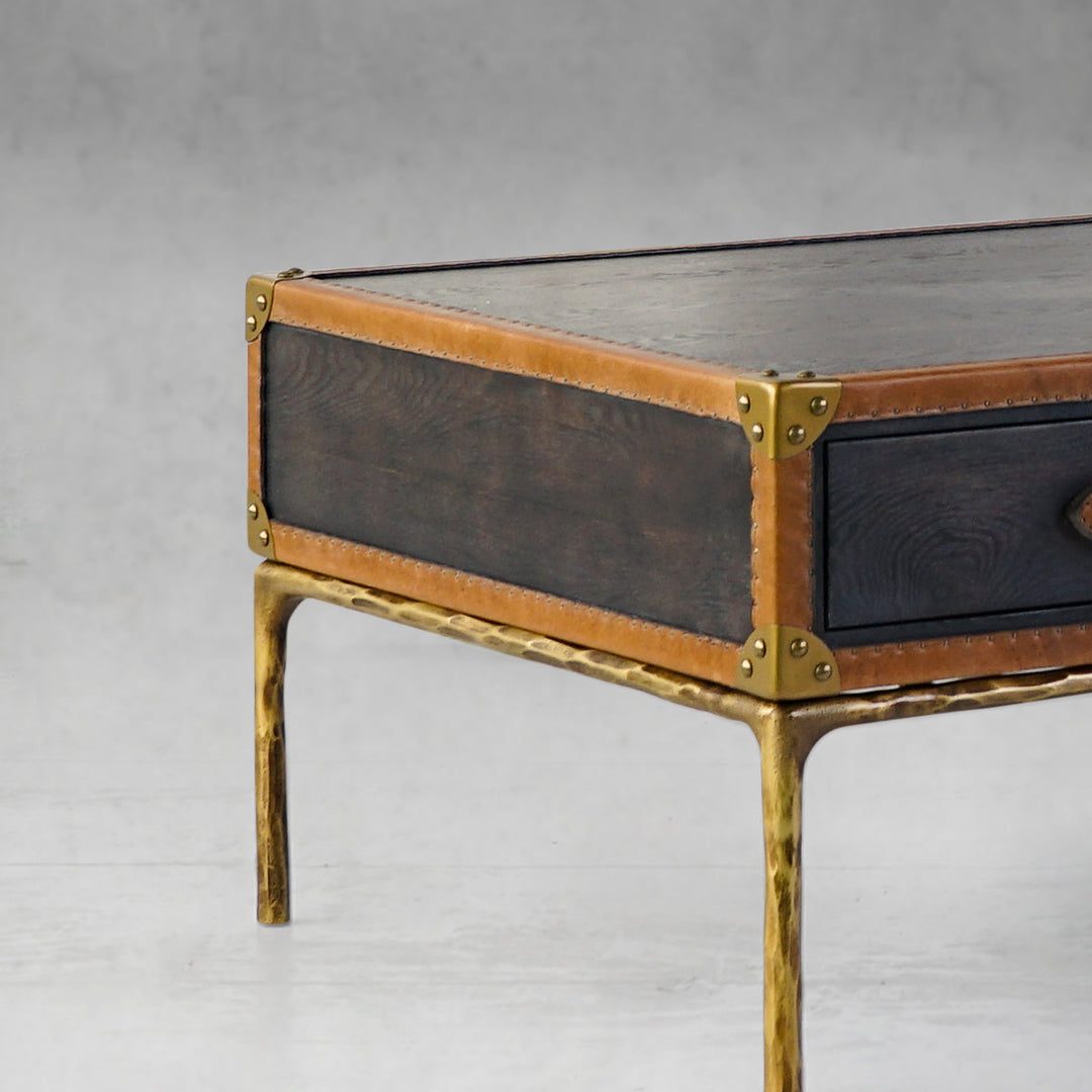 Thomson Vintage Leather Square Coffee Table