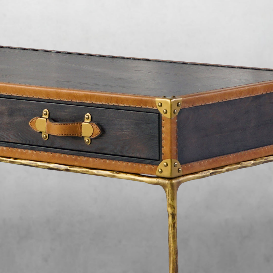 Thomson Vintage Leather Square Coffee Table