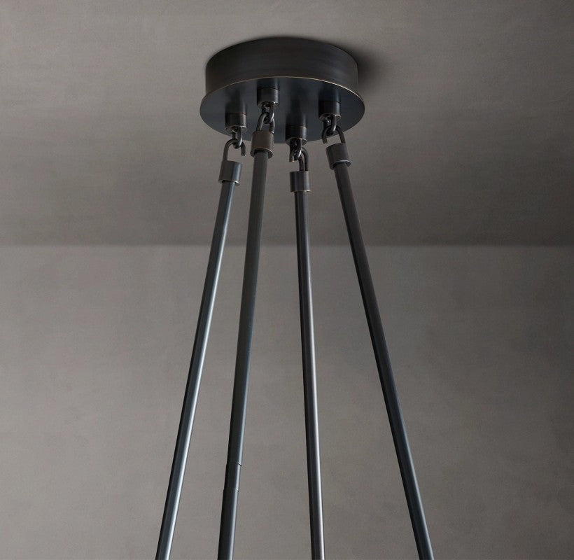 Torsio Verre Round Chandelier 58"