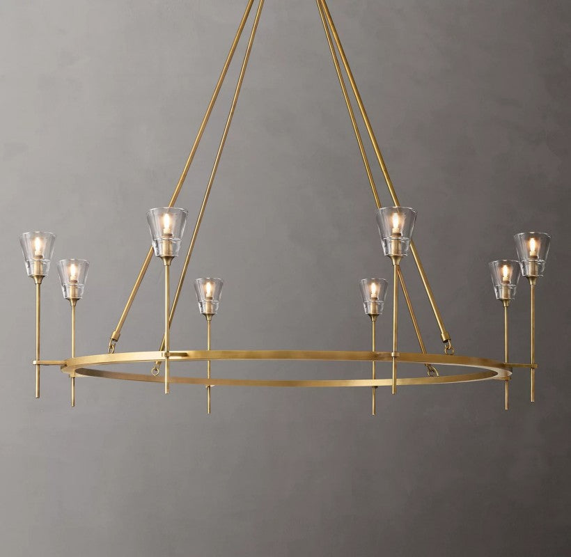 Torsio Verre Round Chandelier 58"
