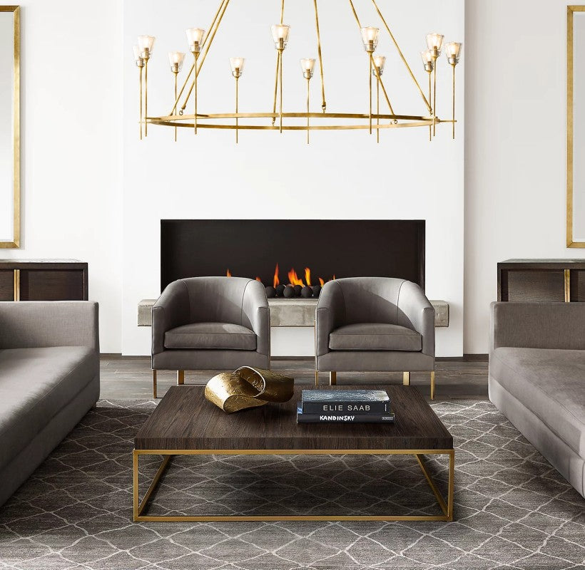 Torsio Verre Round Chandelier 70"