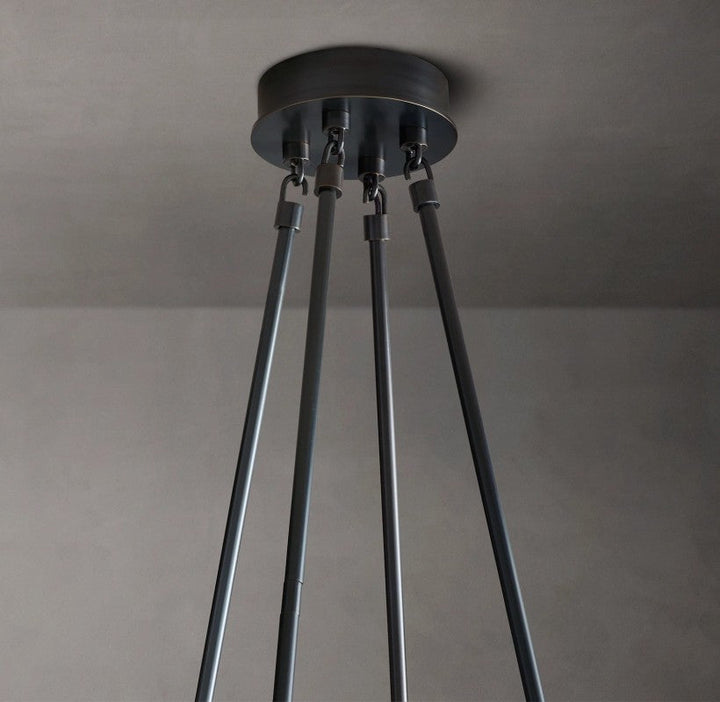 Torsio Verre Round Chandelier 70"