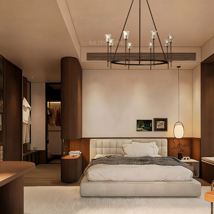 Torsio Verre Round Chandelier 46"